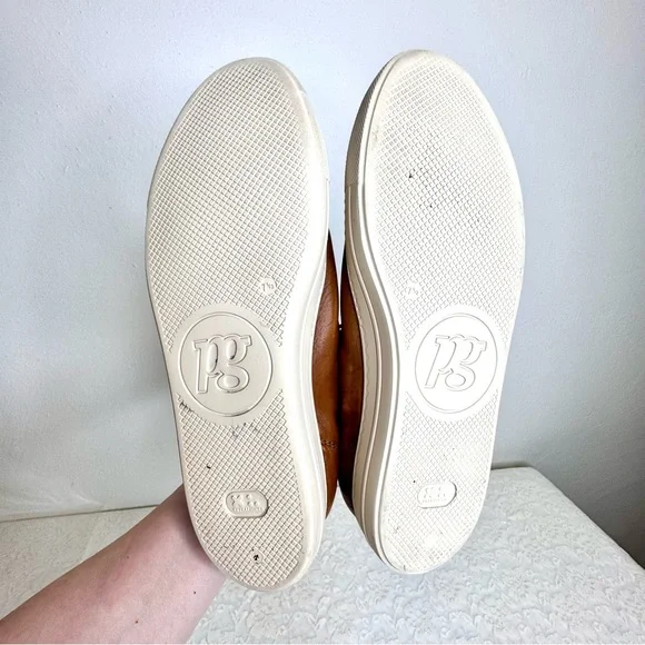 PAUL GREEN Hadley Sneakers Cognac Brown Washed Leather Platform UK 7.5 | US 10 - Picture 12 of 14
